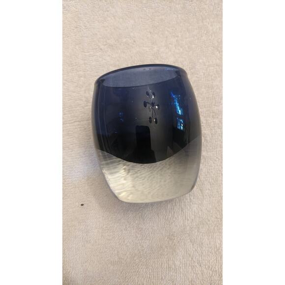 Crate & Barrel Sapphire Diva Candle Holder - Picture 1 of 5